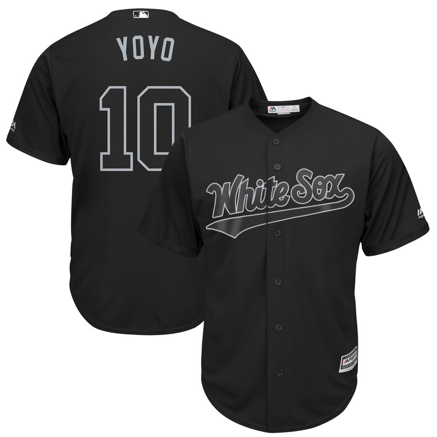 Men Chicago White Sox #10 Yoyo black MLB Jerseys->toronto blue jays->MLB Jersey